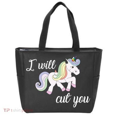 Stabby Unicorn I Will Cute You Bag