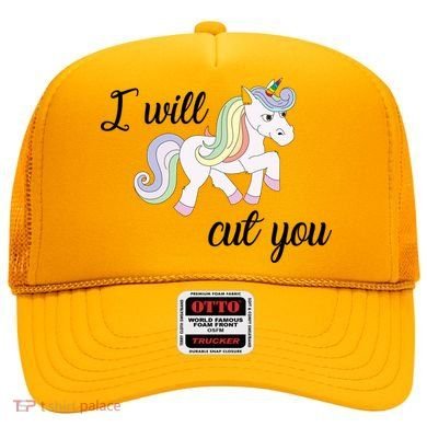 Stabby Unicorn I Will Cute You Hat