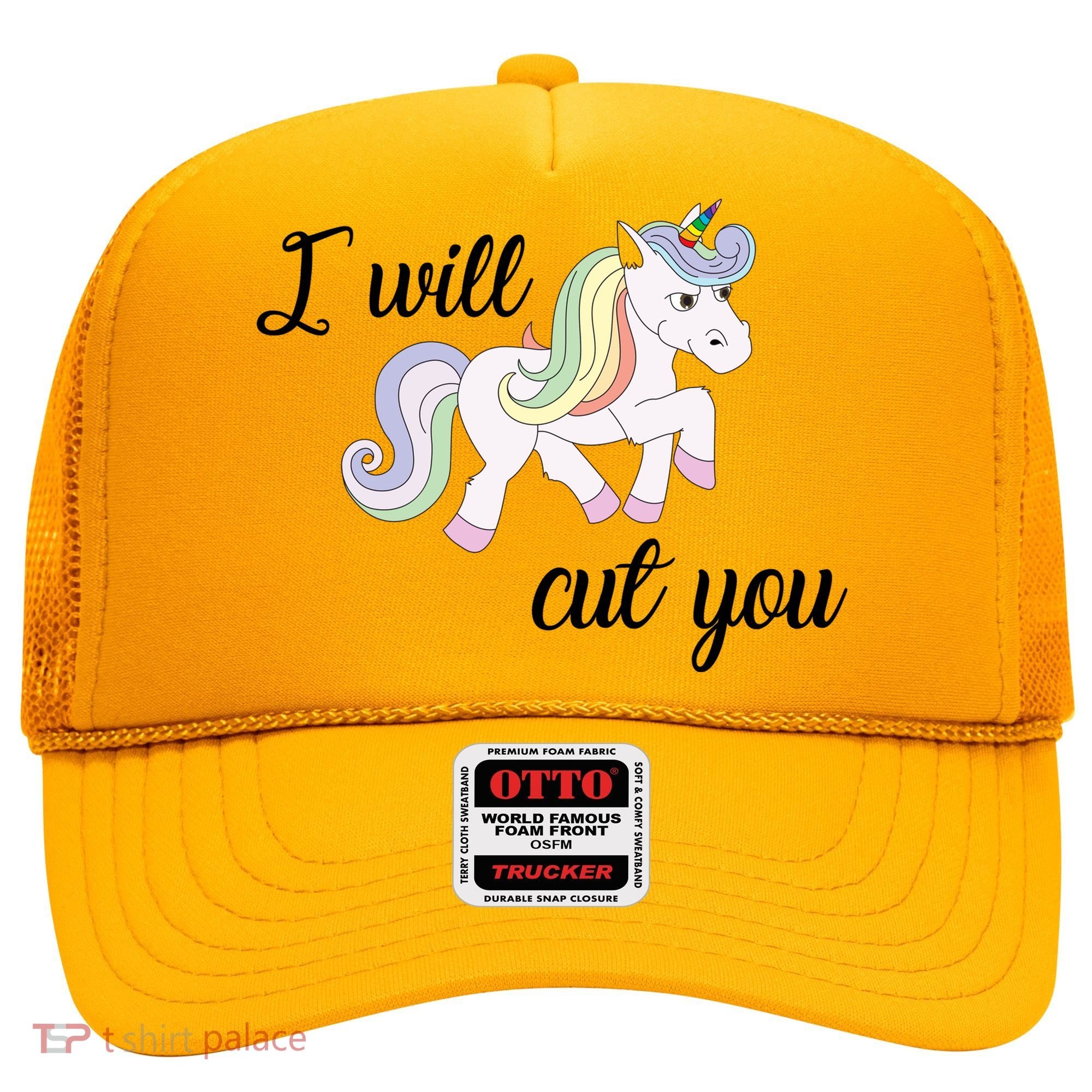 Stabby Unicorn I Will Cute You Hat
