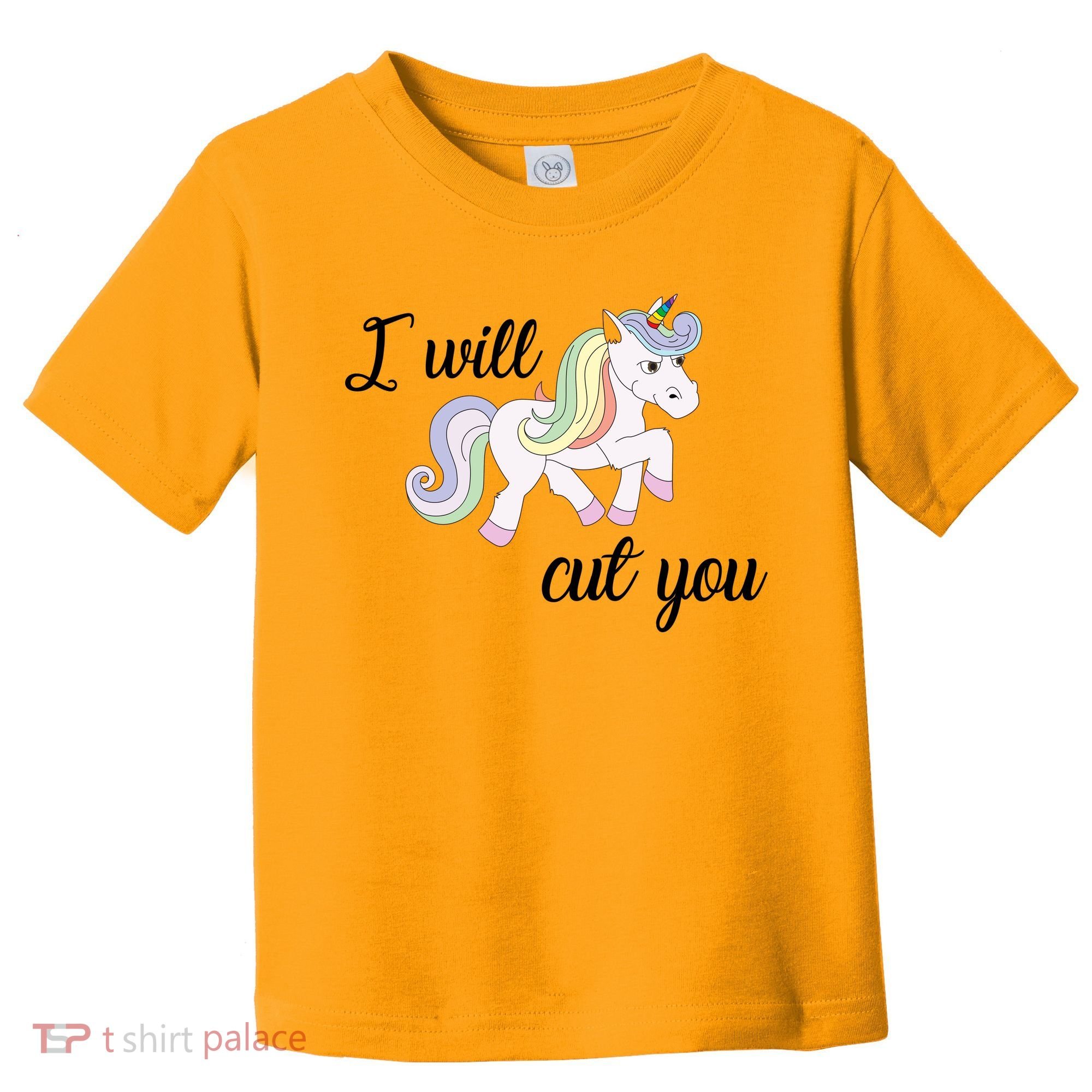 Stabby Unicorn I Will Cute You Toddler T-Shirt