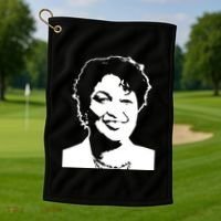 Stacey Abrams Portrait Golf Towel thumb 1