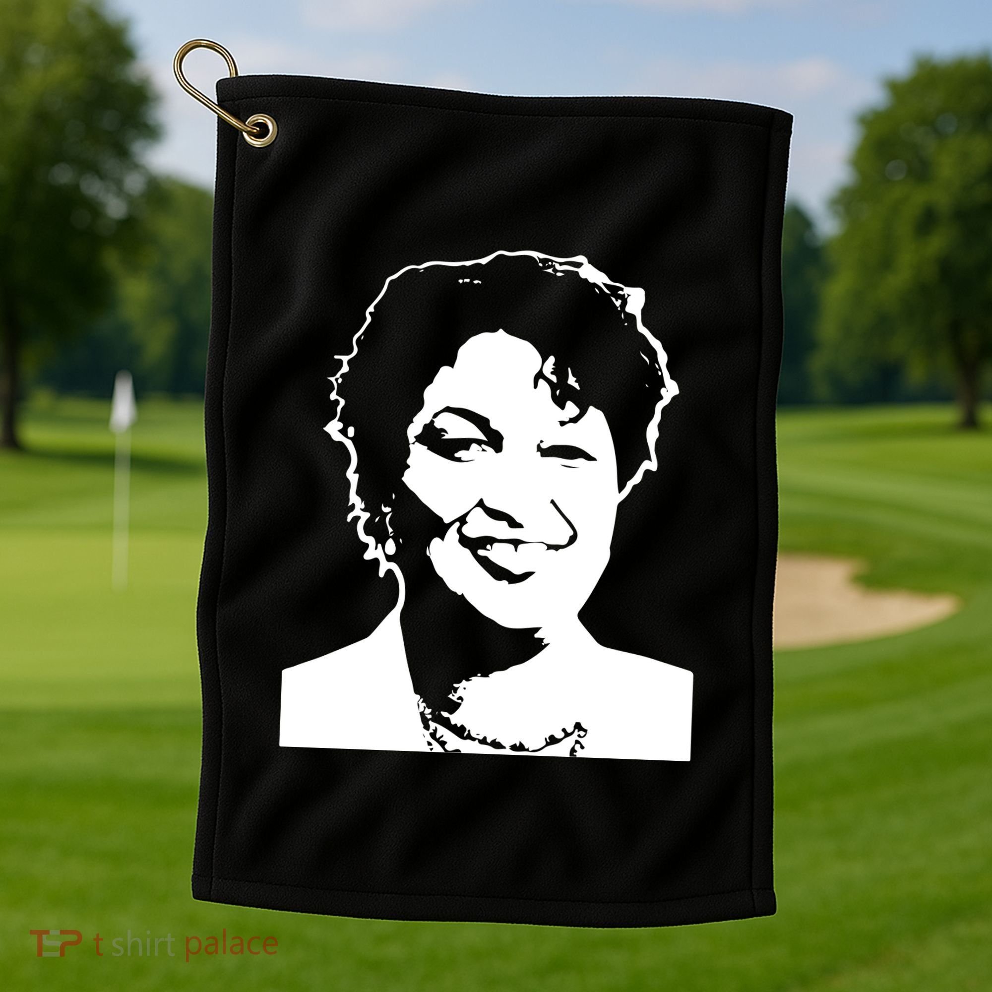 Stacey Abrams Portrait Golf Towel