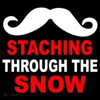 Staching Through The Snow Moustache Funny Christmas Tank Top thumb 6