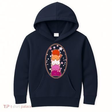 Stack-O-Cats Kids Hoodie