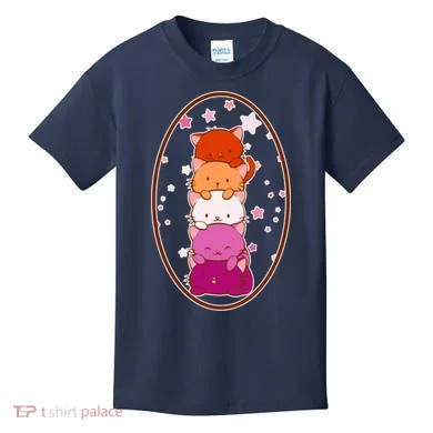 Stack-O-Cats Kids T-Shirt