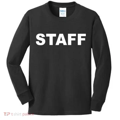 STAFF Employee Kids Long Sleeve Shirt