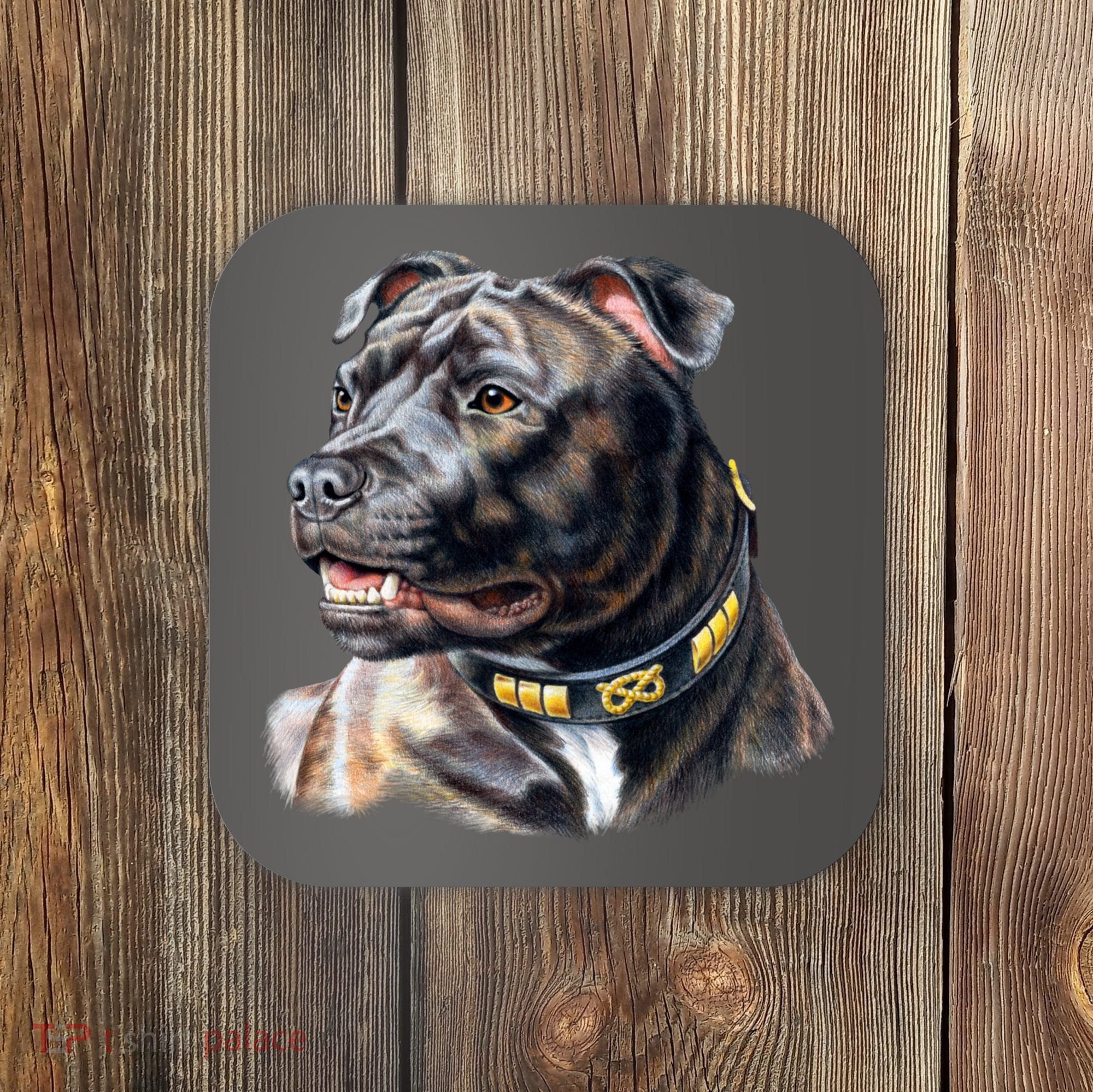 Stafford Bull Terrier Coaster