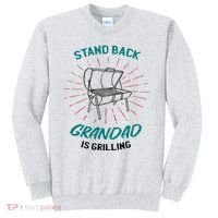 Stand Back Grandad Is Grilling Sweatshirt thumb 0