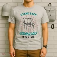 Stand Back Grandad Is Grilling T-Shirt thumb 6