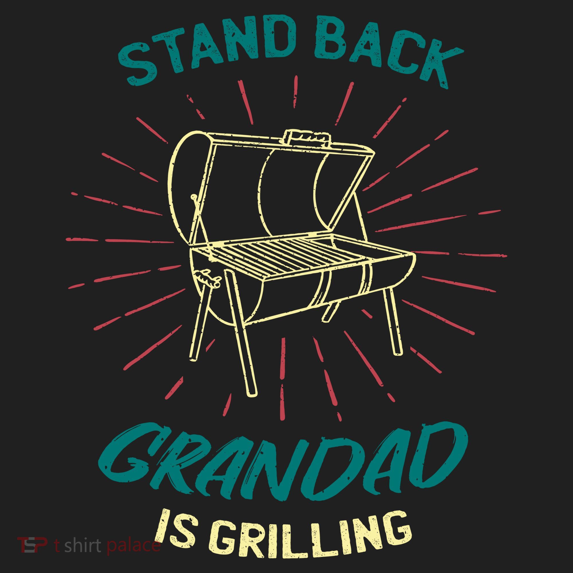 Stand Back Grandad Is Grilling Golf Towel