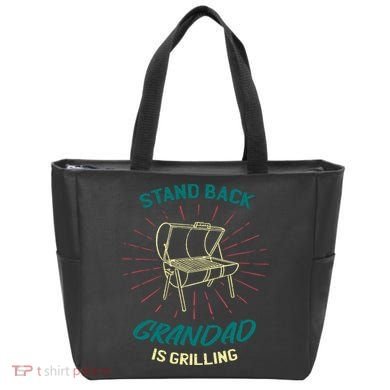 Stand Back Grandad Is Grilling Tote Bag
