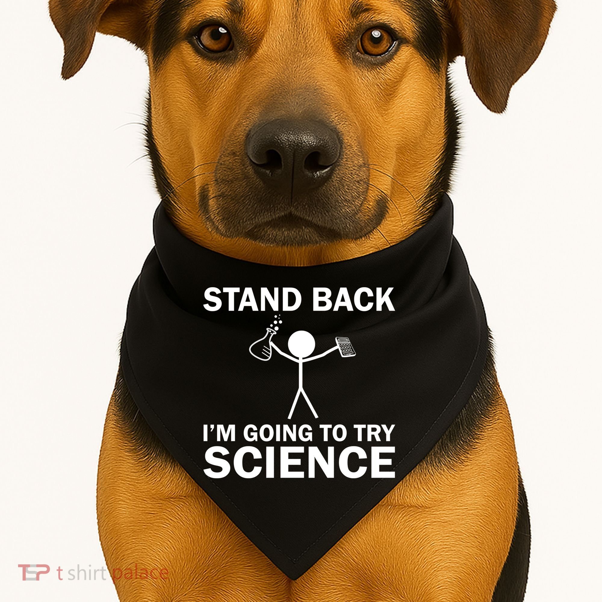 Stand Back I'm Going To Try Science USA-Made Doggie Bandana