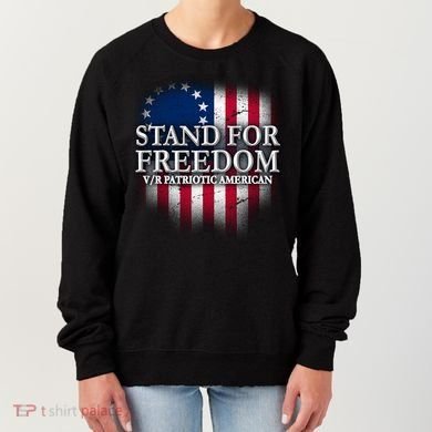 Stand For Freedom V/R Patriotic American Women's Sweatshirt