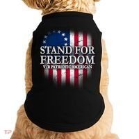 Stand For Freedom V/R Patriotic American Doggie Tank thumb 0
