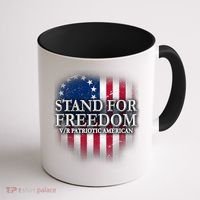 Stand For Freedom V/R Patriotic American Coffee Mug thumb 1
