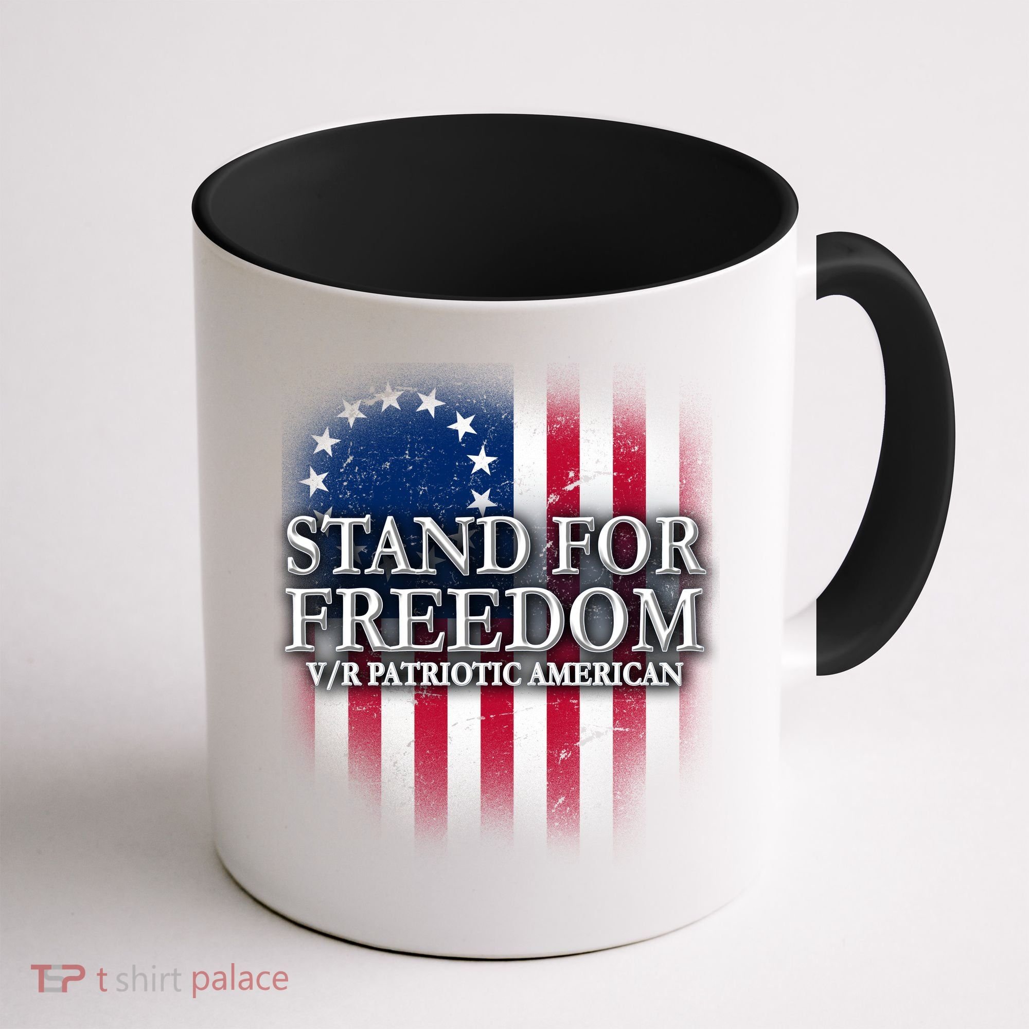 Stand For Freedom V/R Patriotic American Coffee Mug