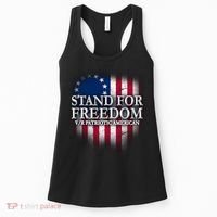 Stand For Freedom V/R Patriotic American Women's Tank Top thumb 0