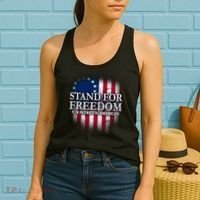 Stand For Freedom V/R Patriotic American Women's Tank Top thumb 2