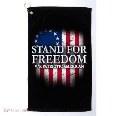 Stand For Freedom V/R Patriotic American Golf Towel