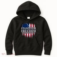 Stand For Freedom V/R Patriotic American Kids Hoodie thumb 0