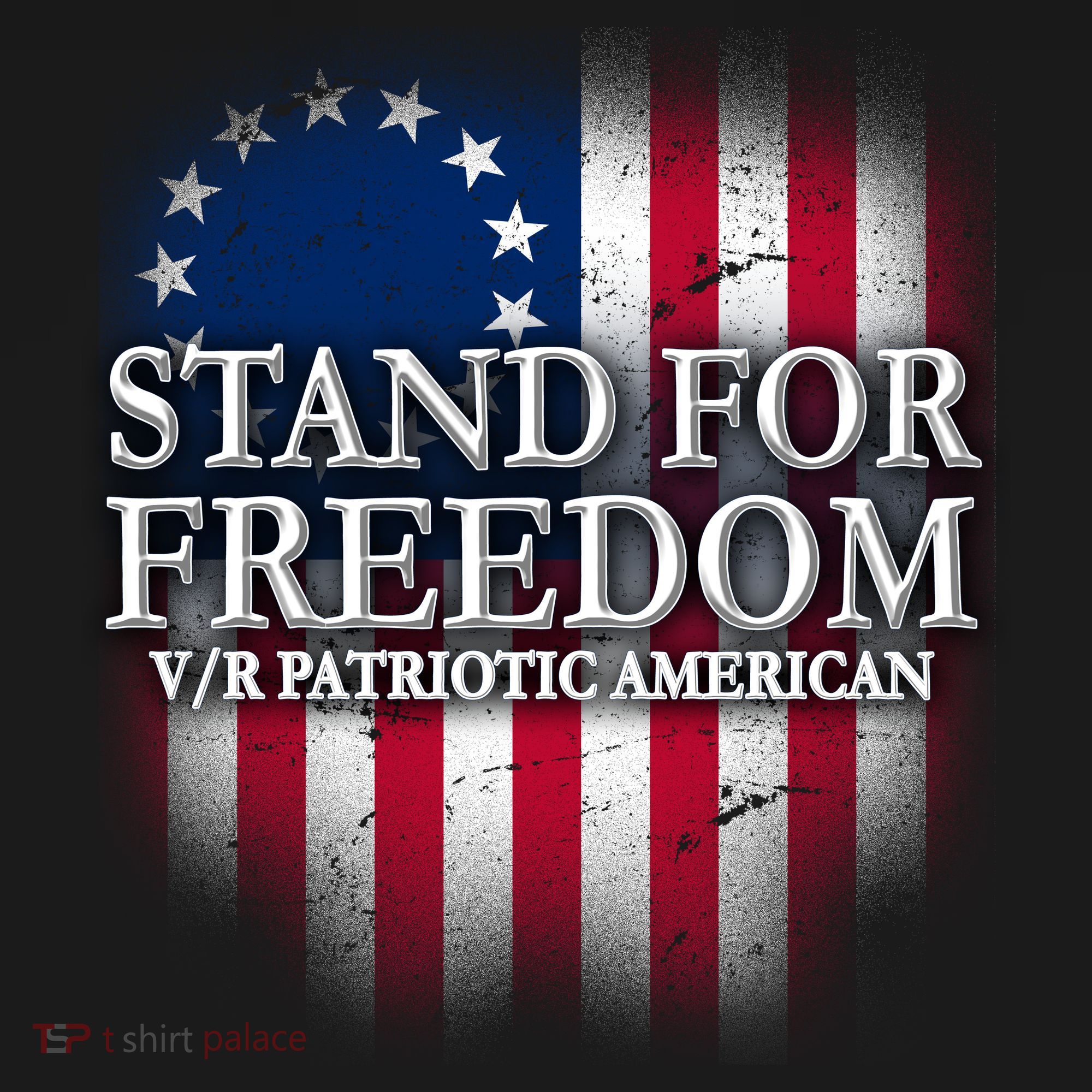 Stand For Freedom V/R Patriotic American Tote Bag
