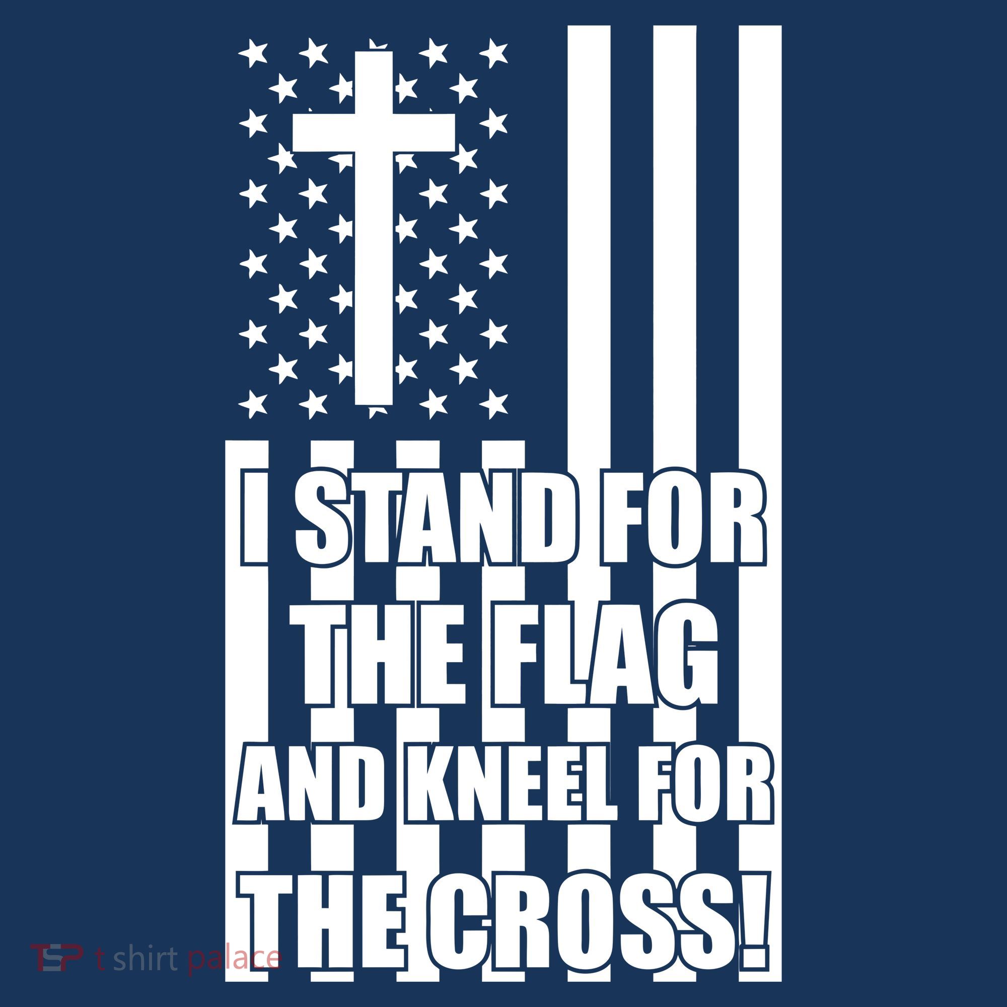Stand For the Flag and Kneel for the Cross USA Flag Doggie Tank