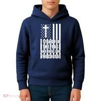 Stand For the Flag and Kneel for the Cross USA Flag Kids Hoodie thumb 4