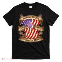 Stand For The Flag I Kneel To Pray United We Stand Divided We Fail T-Shirt thumb 0