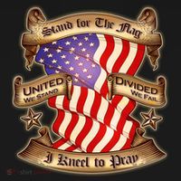 Stand For The Flag I Kneel To Pray United We Stand Divided We Fail Button thumb 1