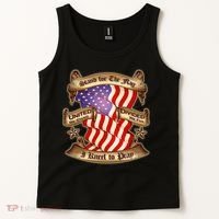 Stand For The Flag I Kneel To Pray United We Stand Divided We Fail Tank Top thumb 2