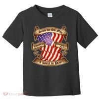 Stand For The Flag I Kneel To Pray United We Stand Divided We Fail Toddler T-Shirt thumb 0
