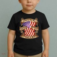 Stand For The Flag I Kneel To Pray United We Stand Divided We Fail Toddler T-Shirt thumb 2