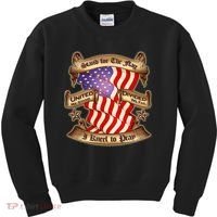 Stand For The Flag I Kneel To Pray United We Stand Divided We Fail Kids Sweatshirt thumb 0