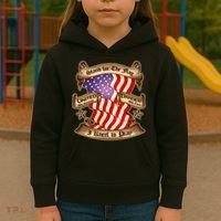 Stand For The Flag I Kneel To Pray United We Stand Divided We Fail Kids Hoodie thumb 3