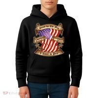 Stand For The Flag I Kneel To Pray United We Stand Divided We Fail Kids Hoodie thumb 4
