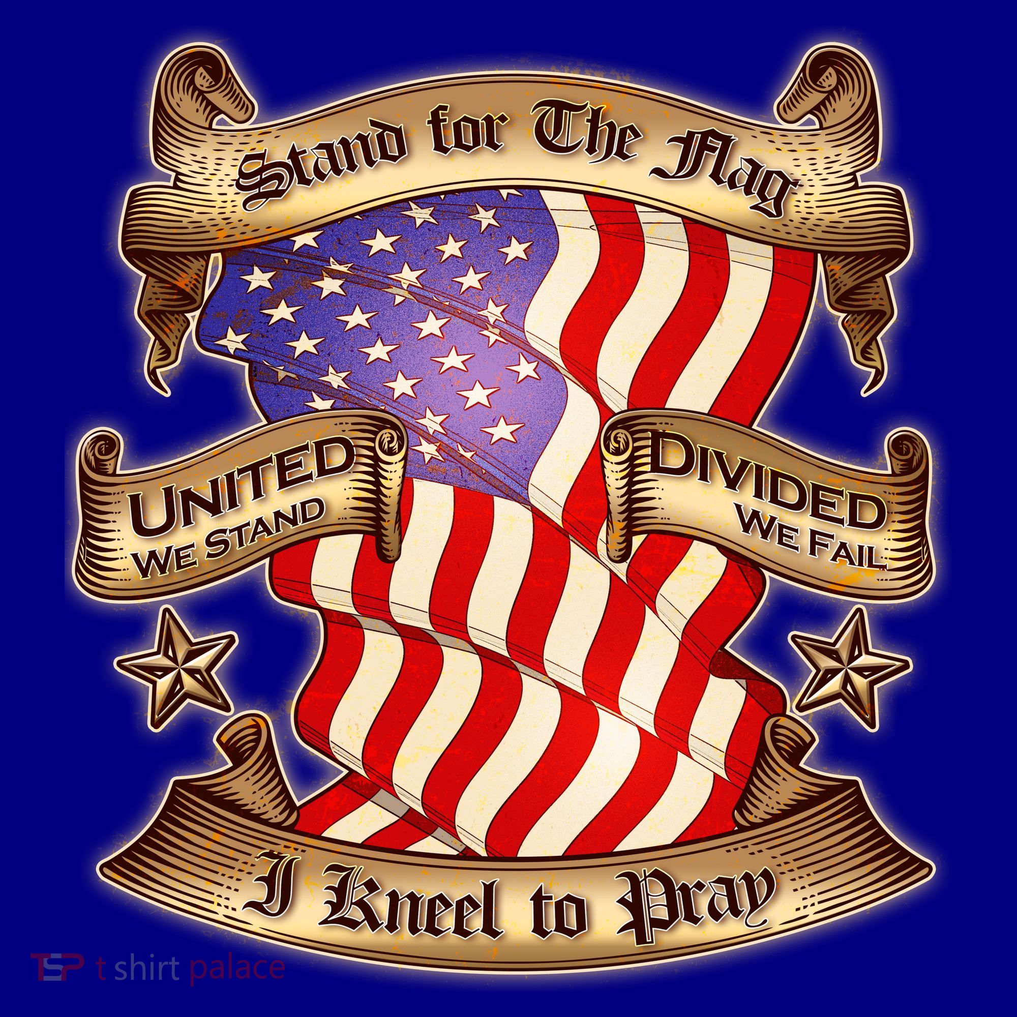 Stand For The Flag I Kneel To Pray United We Stand Divided We Fail Coffee Mug