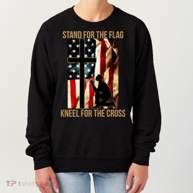 Stand For the Flag Kneel for the Cross Women's Sweatshirt