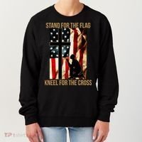 Stand For the Flag Kneel for the Cross Women's Sweatshirt thumb 0
