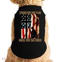 Stand For the Flag Kneel for the Cross Doggie Tank thumb 0