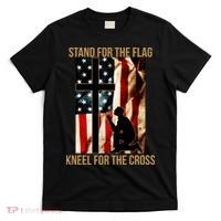 Stand For the Flag Kneel for the Cross T-Shirt thumb 0