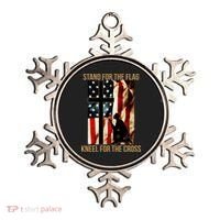 Stand For the Flag Kneel for the Cross Ornament thumb 0