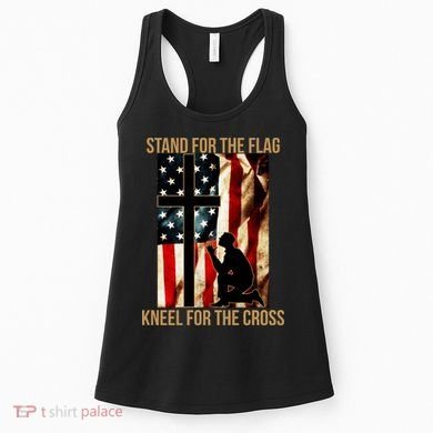 Stand For the Flag Kneel for the Cross Women's Tank Top