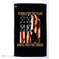 Stand For the Flag Kneel for the Cross Golf Towel thumb 0