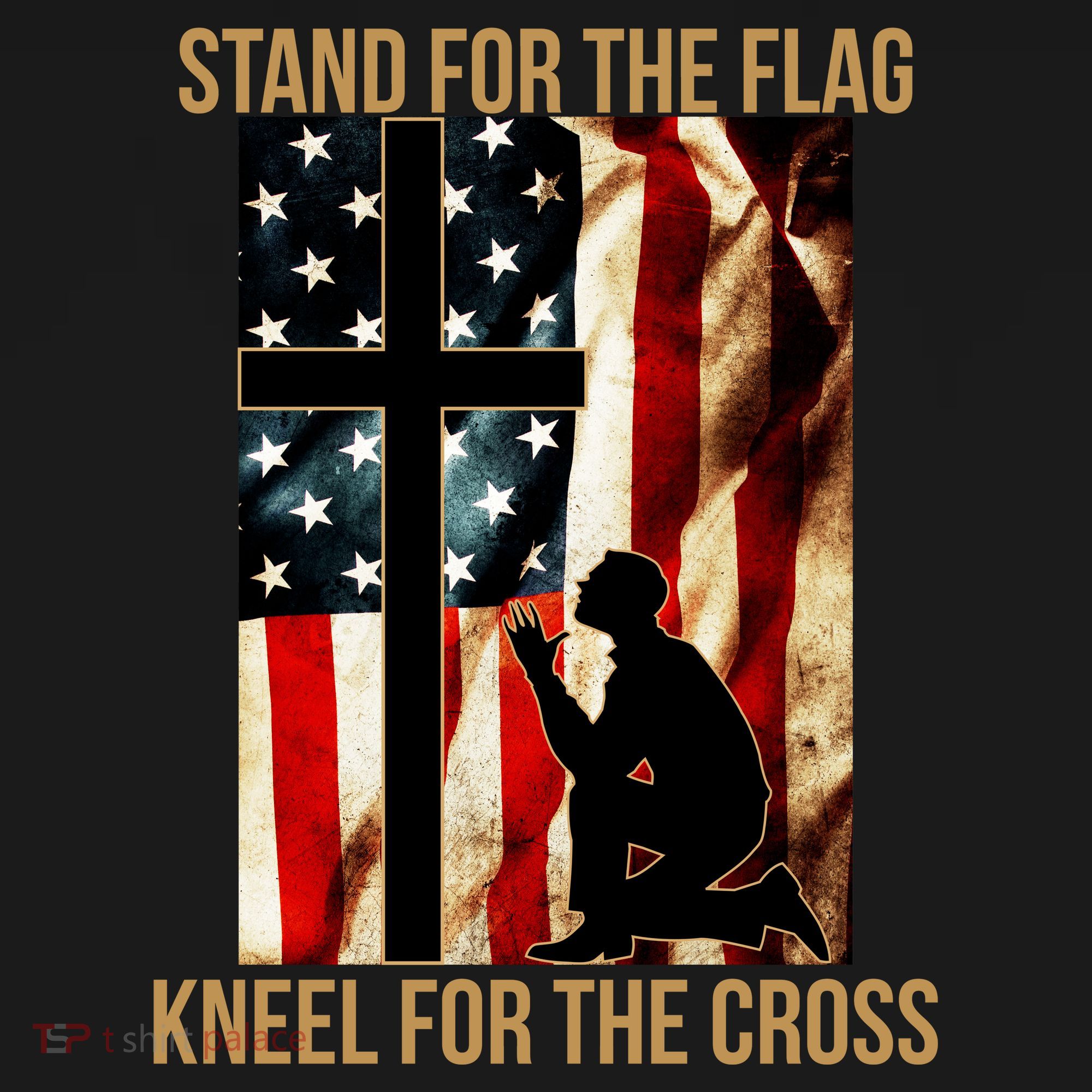 Stand For the Flag Kneel for the Cross Visor