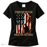 Stand For the Flag Kneel for the Cross Women's T-Shirt thumb 0