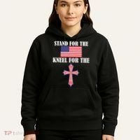 Stand For the Flag Kneel For the Cross National Anthem Hoodie thumb 5