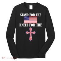 Stand For the Flag Kneel For the Cross National Anthem Long Sleeve Shirt thumb 0