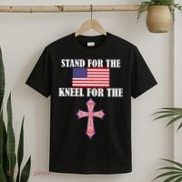 Stand For the Flag Kneel For the Cross National Anthem T-Shirt thumb 2