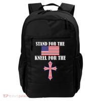 Stand For the Flag Kneel For the Cross National Anthem Backpack thumb 0