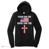 Stand For the Flag Kneel For the Cross National Anthem Women's Hoodie thumb 0